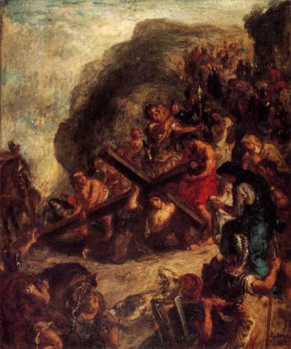 Le port de la croix du Christ – Eugène Delacroix Eugène Delacroix 70x85