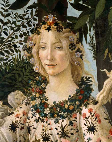 Détail du tableau « le printemps », tête de Flora – Sandro Botticelli Sandro Botticelli 70x85