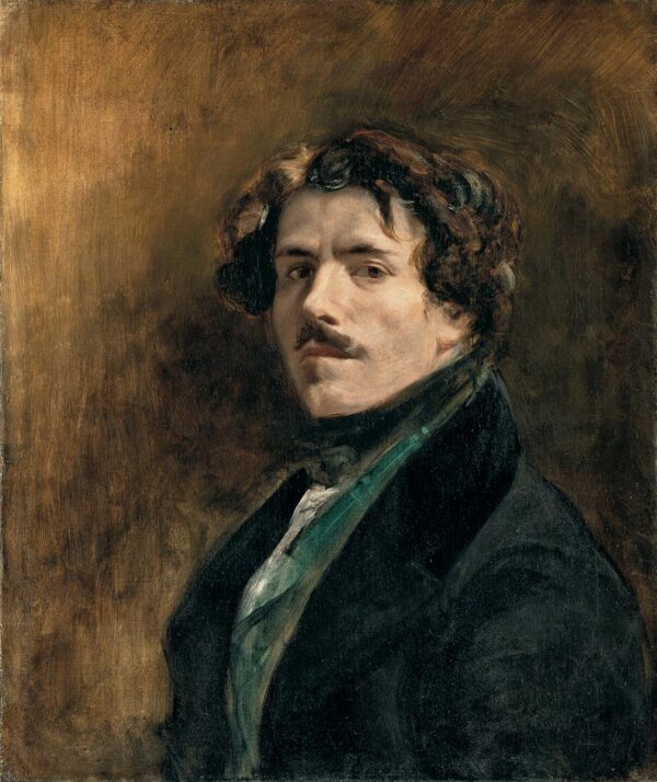 Autoportrait au gilet vert – Eugène Delacroix Eugène Delacroix 70x85