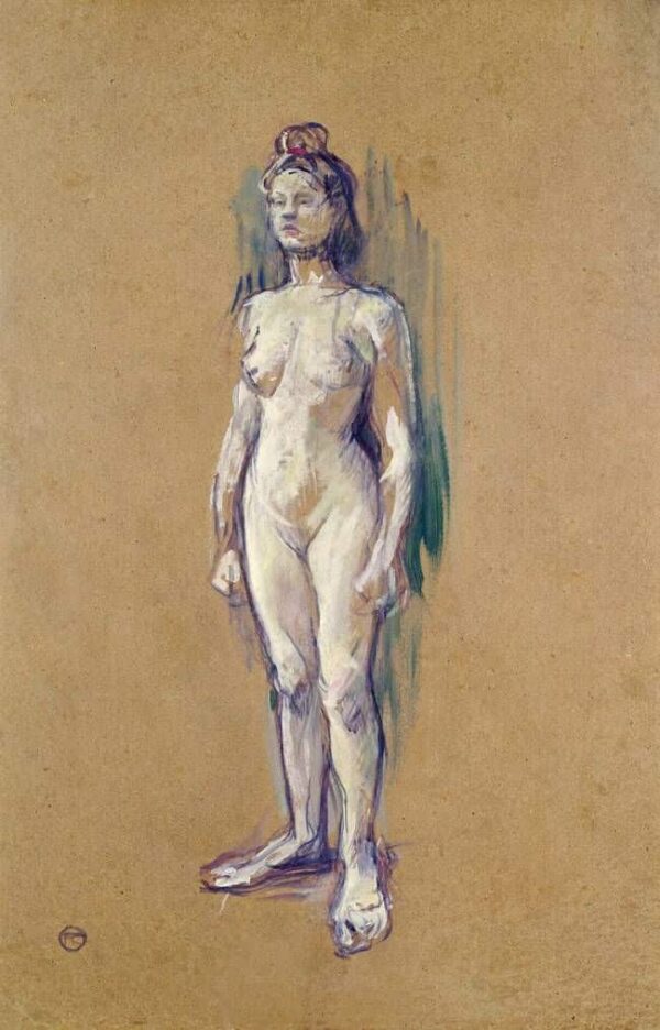 Femme nue debout – Toulouse Lautrec Henri de Toulouse-Lautrec 70x105