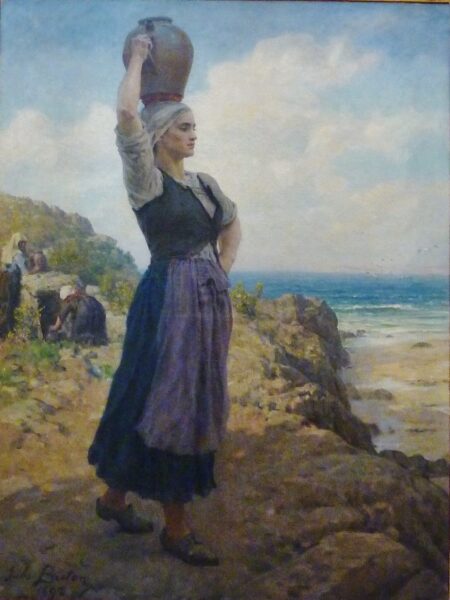 À la fontaine – Jules Breton Jules Breton