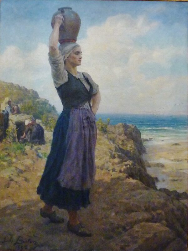 À la fontaine – Jules Breton Jules Breton 70x85