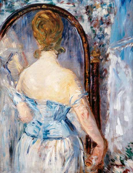 Femme devant le miroir – Edouard Manet Édouard Manet 70x85