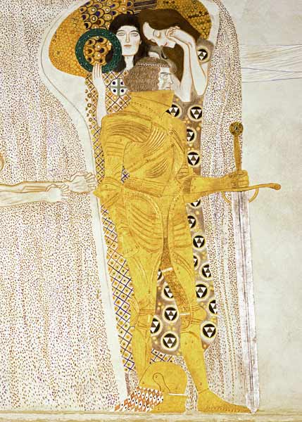 Détail du Chevalier de la frise Beethoven – Gustav Klimt Gustav Klimt 70x105