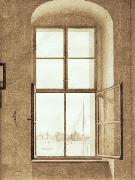 Vue du studio – Caspar David Friedrich Caspar David Friedrich 70x85