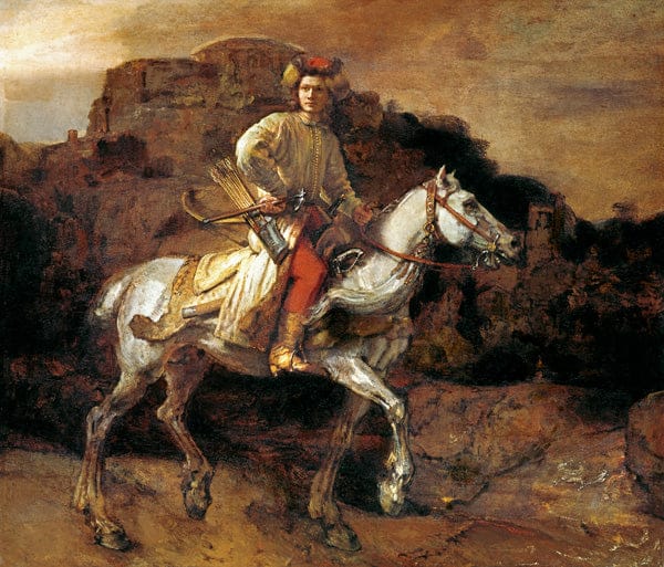 Rembrandt, Le cavalier polonais – Rembrandt van Rijn Rembrandt van Rijn 85x75