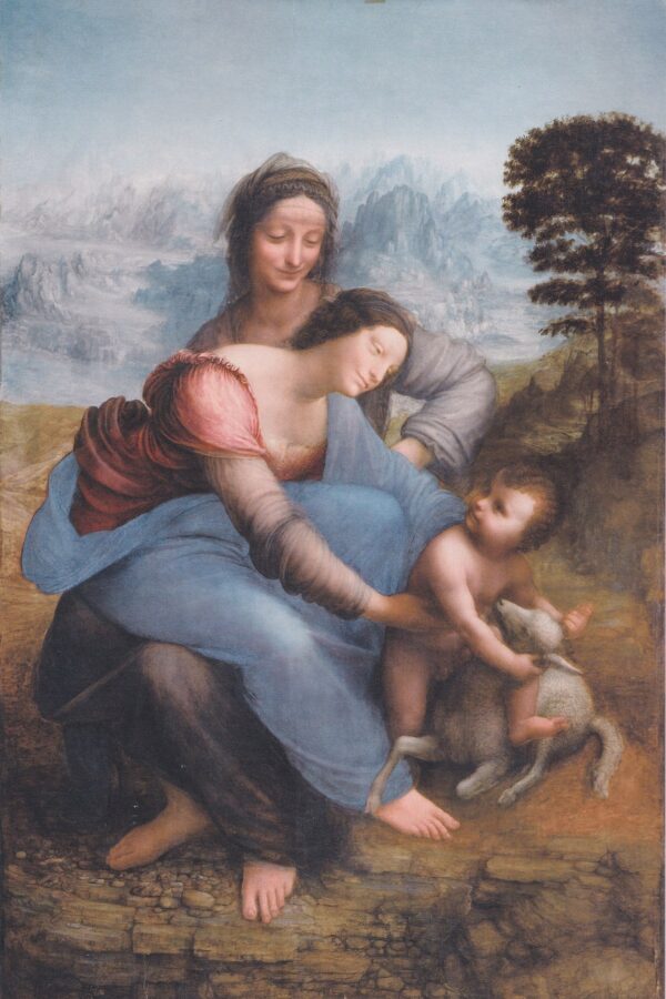 La Vierge à l’Enfant avec sainte Anne – Léonard de Vinci Léonard de Vinci 70x105