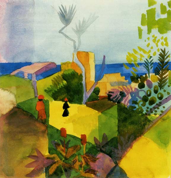 Paysage à la mer – August Macke August Macke 70x70