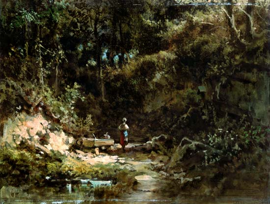 La source forestière – Carl Spitzweg Carl Spitzweg 85x75