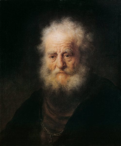 Tête d’étude d’une personne âgée – Rembrandt van Rijn Rembrandt van Rijn 70x85