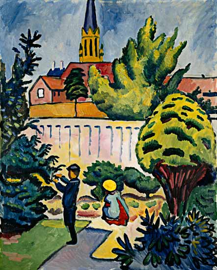 Enfants dans le jardin – August Macke August Macke 70x85