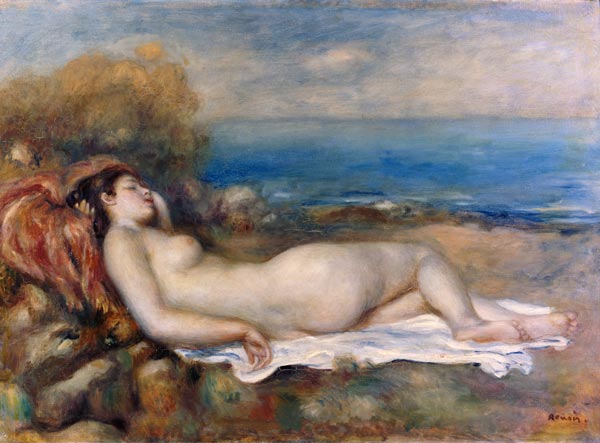 Bains reposant à la rive de la mer – Pierre-Auguste Renoir Pierre-Auguste Renoir 105x70