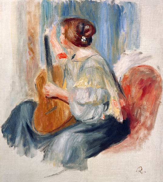 Femme avec guitare – Pierre-Auguste Renoir Pierre-Auguste Renoir 70x70