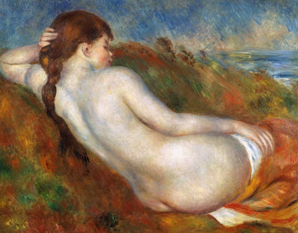 Fille nue, dans l’herbe de la dune – Pierre-Auguste Renoir Pierre-Auguste Renoir 85x75