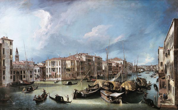 Le Canal Grande à Venise avec le pont Rialto – Giovanni Antonio Canal Giovanni Antonio Canal 105x70