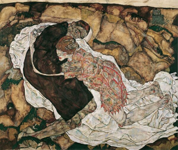 Mort et Jeune fille – Egon Schiele Egon Schiele 85x75