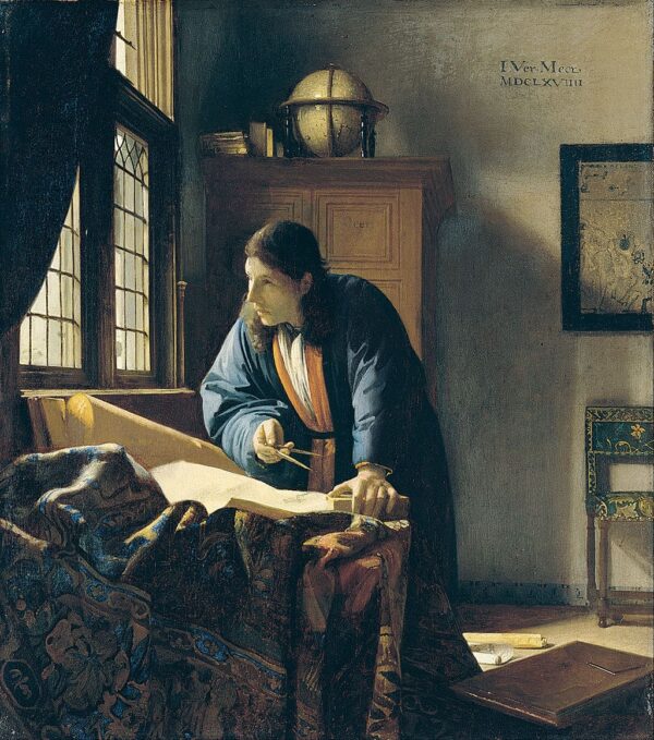 Le Géographe – Johannes Vermeer Johannes Vermeer 70x70