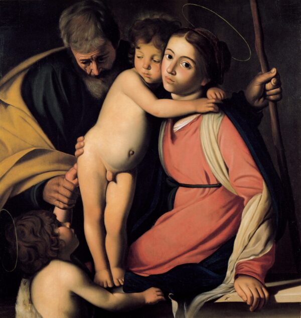 La Sainte Famille avec Jean le Baptiste en tant que garçon – Caravage Le Caravage 70x70