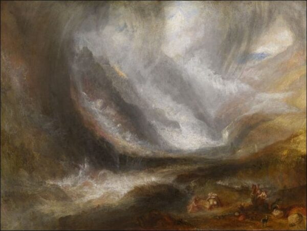 Tempête de neige dans le val d’Aoste – William Turner William Turner