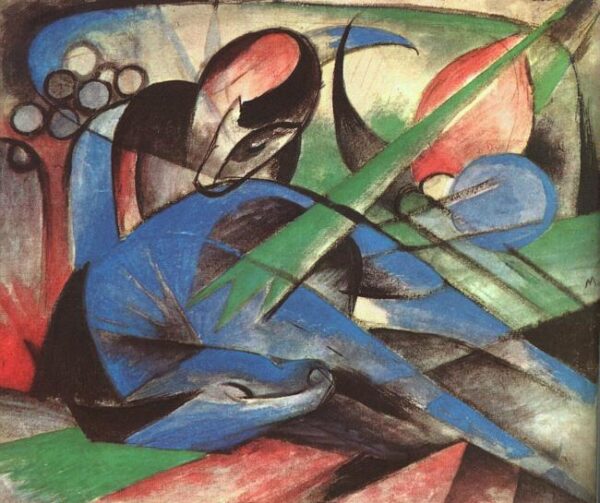 Cheval rêveur – Franz Marc Franz Marc 85x75