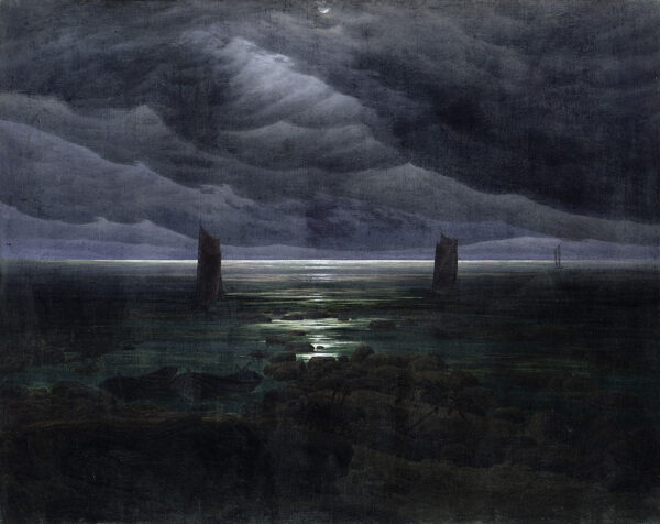 Rivage au clair de lune – Caspar David Friedrich Caspar David Friedrich 85x75