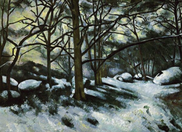 La neige fondante, Fontainebleau – Paul Cézanne Paul Cézanne 105x70