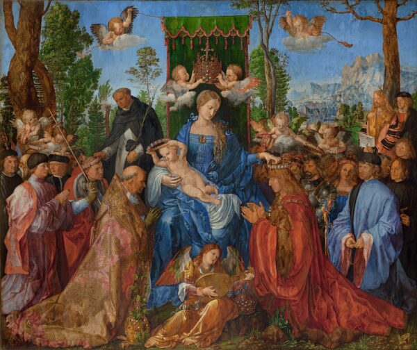 La Vierge de la fête du rosaire – Albrecht Dürer Albrecht Dürer 85x75