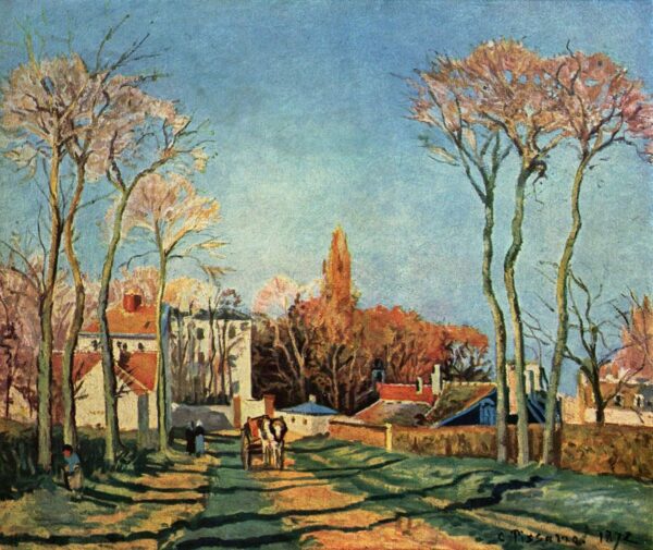 Entrée du village de Voisins – Camille Pissarro Camille Pissarro 85x75