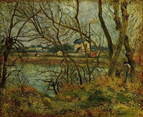 Les Bords de l’Oise près de Pontoise – Camille Pissarro Camille Pissarro 85x75