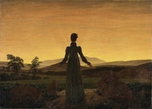 Femme devant le coucher de soleil – Caspar David Friedrich Caspar David Friedrich 105x70