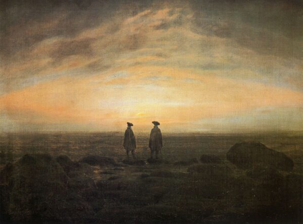 Deux Hommes au bord de la mer – Caspar David Friedrich Caspar David Friedrich 105x70