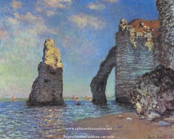 Les Falaises à Étretat – Tableau Monet Claude Monet 85x75