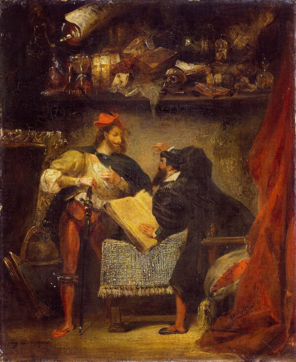 Faust et Méphistophélès – Eugène Delacroix Eugène Delacroix 70x85