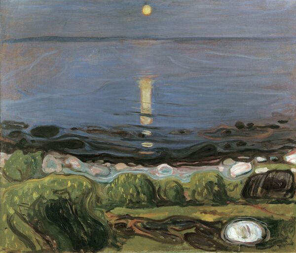 Nuit d’été sur la plage – Edvard Munch Edvard Munch 85x75