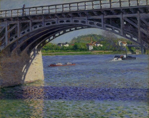 Le pont d’Argenteuil – Caillebotte Gustave Caillebotte 85x75