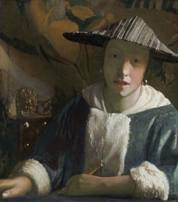 La Jeune Fille à la flûte – Johannes Vermeer Johannes Vermeer 70x70