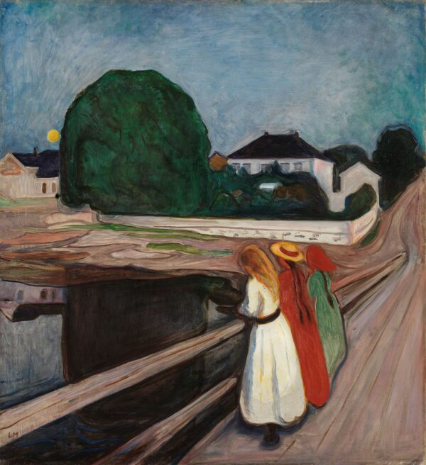 Jeunes Filles sur un pont – Edvard Munch Edvard Munch 70x70