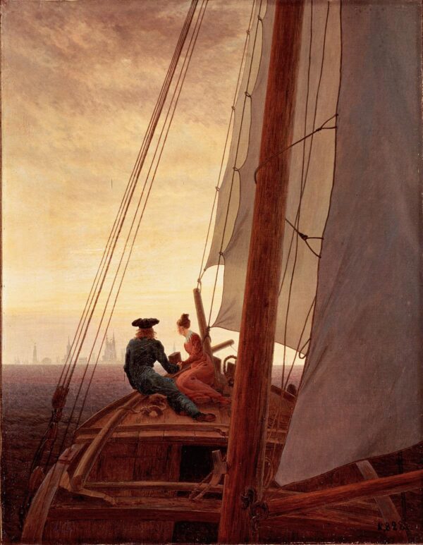 Sur le voilier – Caspar David Friedrich Caspar David Friedrich 70x85