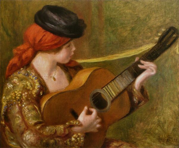 Fille avec une guitare – Pierre-Auguste Renoir Pierre-Auguste Renoir 85x75