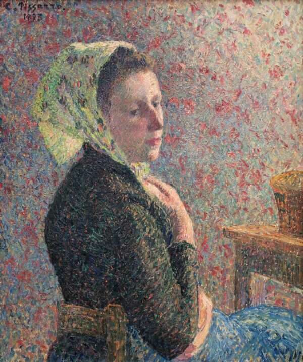 Femme au fichu vert – Camille Pissarro Camille Pissarro 70x85