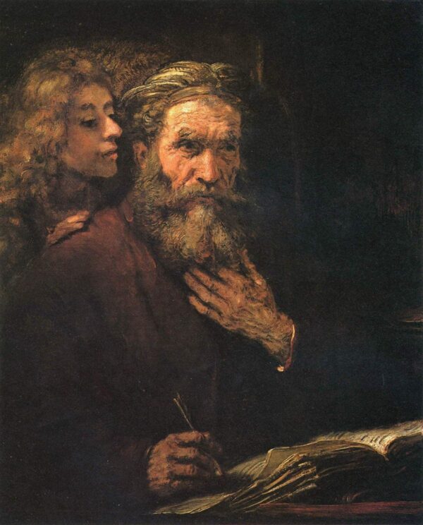 Saint Matthieu et l’Ange (Rembrandt) – Rembrandt van Rijn Rembrandt van Rijn 70x85