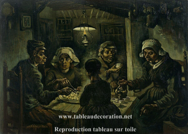 Les Mangeurs de pommes de terre – Van Gogh Tableaux Populaires 105x70