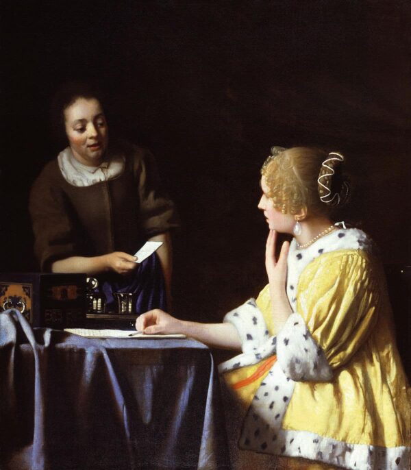 La Maîtresse et la Servante – Johannes Vermeer Johannes Vermeer 70x70