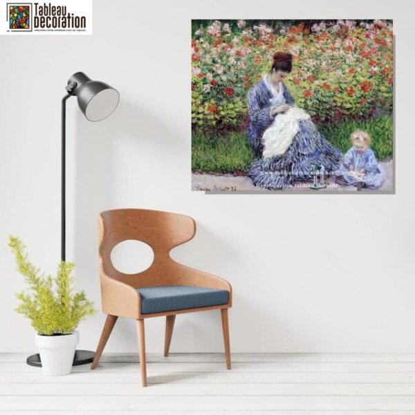 Camille Monet et l’enfant au jardin – Claude Monet Claude Monet 85x75 3