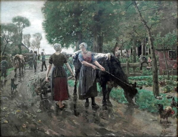 Rue du village néerlandais – Max Liebermann Max Liebermann 85x75