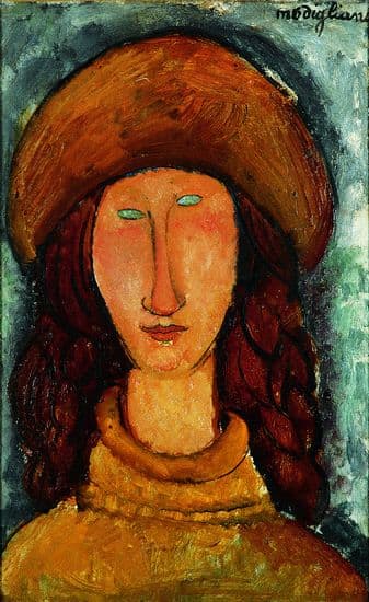 Jeanne Hebuterne en pull-over – Amadeo Modigliani 70x105