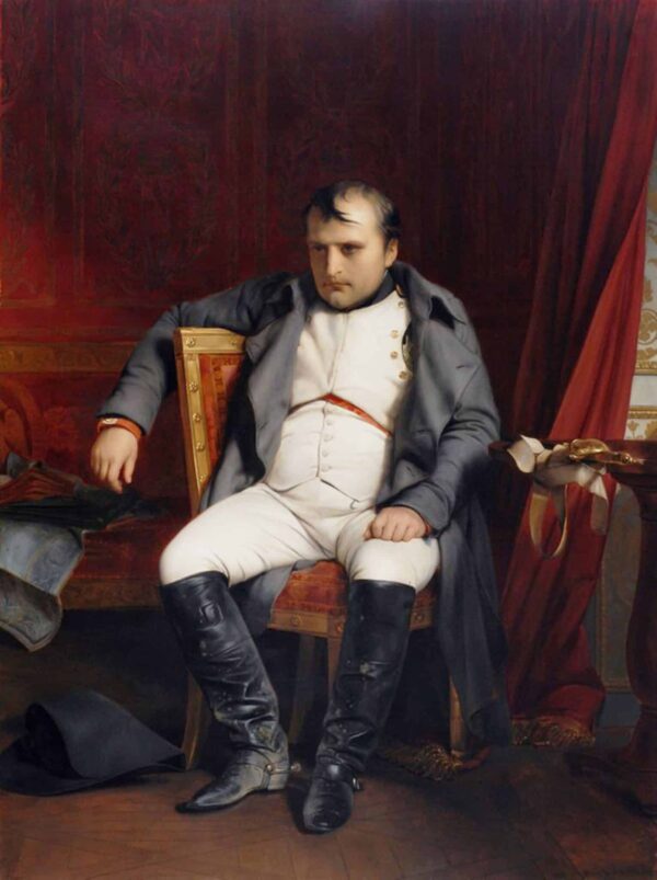 Napoléon Bonaparte abdique à Fontainebleau – Paul Delaroche Paul Delaroche 70x85