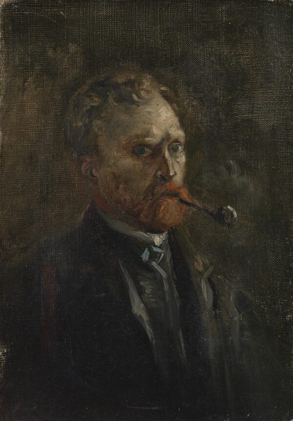 Autoportrait avec une pipe – Van Gogh Série des Autoportraits de Vincent van Gogh 70x105