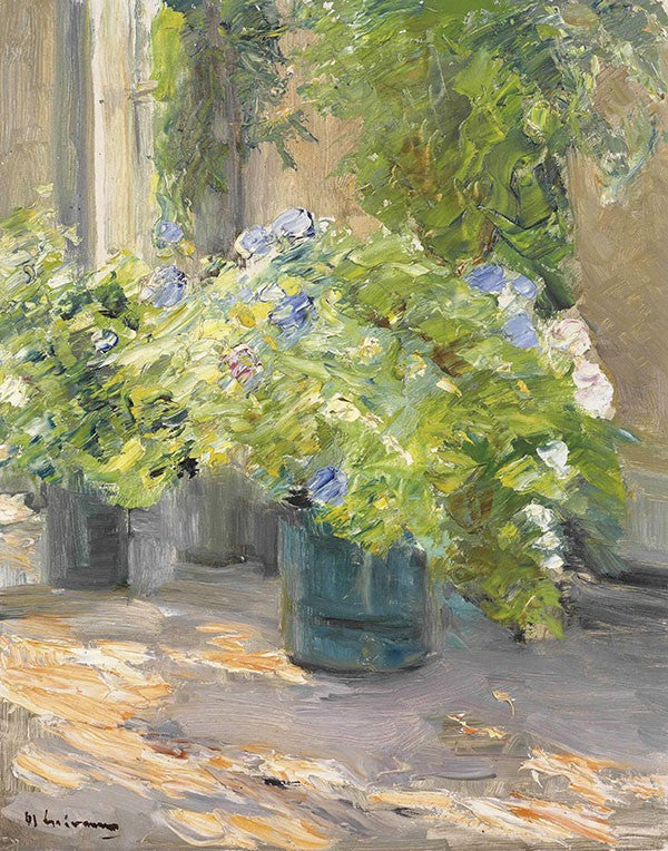 Pots de fleurs devant la maison – Max Liebermann Max Liebermann 70x85