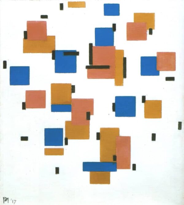 Composition en couleur B – Mondrian Piet Mondrian 70x70